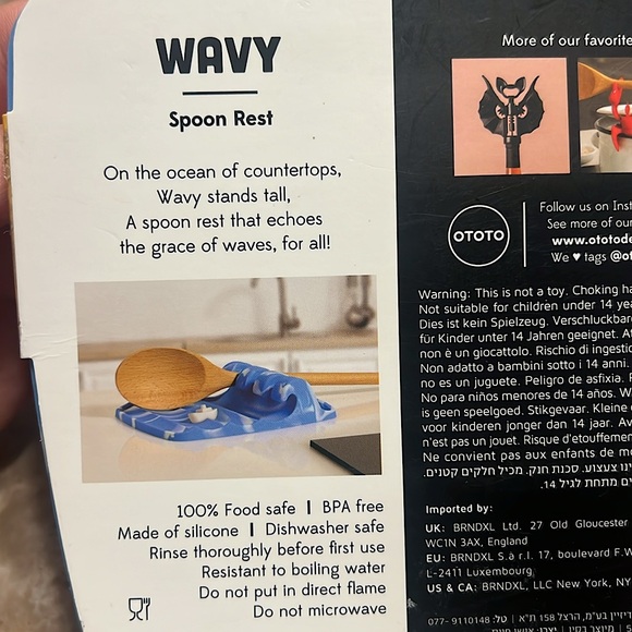 Ototo Wavy Silicone Spoon Rest - Picture 6 of 6